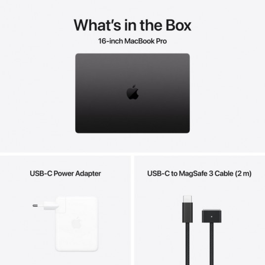 Klēpjdators Apple MacBook Pro 16" Apple M4 Max 16C CPU, 40C GPU/48GB/1TB SSD/Space Black/INT MX313ZE/A