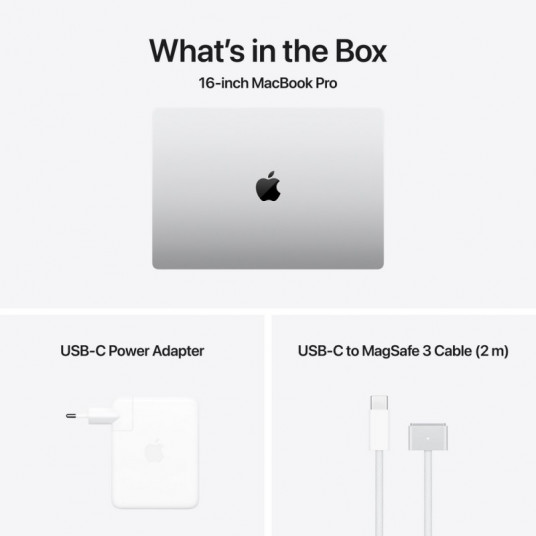 Klēpjdators Apple MacBook Pro 16" Apple M4 Pro 14C CPU, 20C GPU/24GB/512GB SSD/Silver/RUS MX2T3RU/A