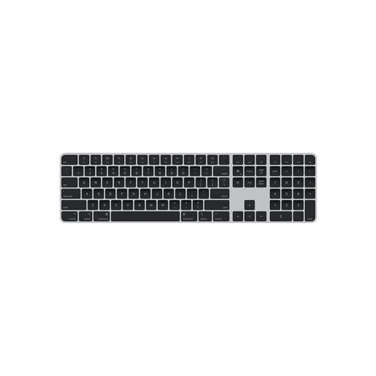Tastatūra Magic Keyboard with Touch ID and Numeric Keypad for Mac models with Apple silicon Russian Black Keys MXK83RS/A