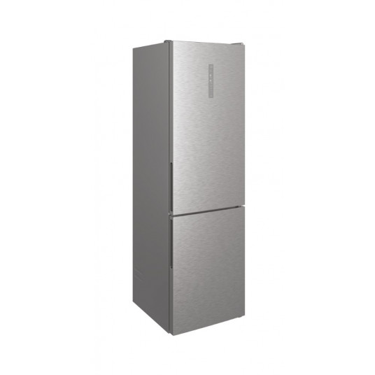 Candy | Refrigerator | CCE7T620EX | Energy efficiency class E | Free standing | Combi | Height 200 cm | No Frost system | Fridge net capacity 258 L | Freezer net capacity 119 L | Display | 37 dB | Silver
