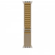 Siksniņa Apple Watch 49mm Tan Alpine Loop - Medium - Natural Titanium Finish