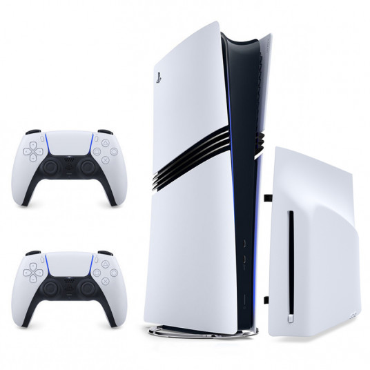 Spēļu konsole Sony Playstation 5 Pro (PS5 PRO) 2TB White + papildus pults Sony DualSense PS5