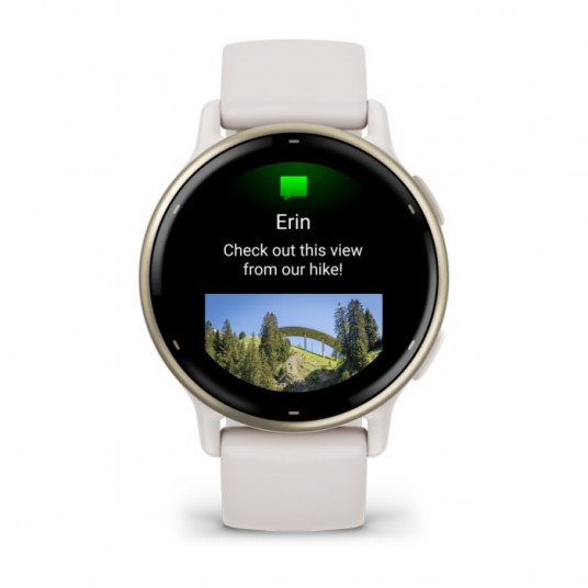 Garmin Vivoactive 5 3,05 cm (1,2") AMOLED digitālais 390 x 390 pikseļu skārienekrāns Balts Wi-Fi GPS (satelīts)