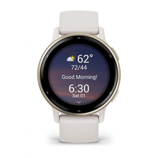 Garmin Vivoactive 5 3,05 cm (1,2") AMOLED digitālais 390 x 390 pikseļu skārienekrāns Balts Wi-Fi GPS (satelīts)