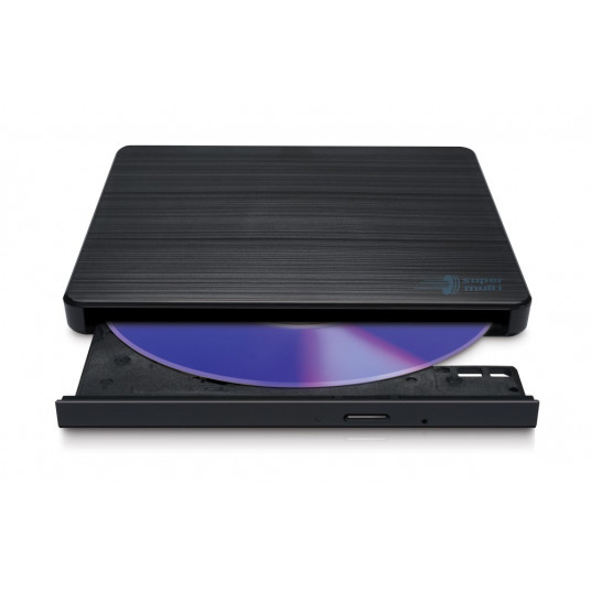 Hitachi-LG plāns pārnēsājamais DVD rakstītājs optiskais diskdzinis DVD±RW melns