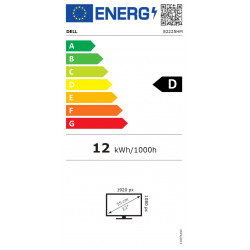 "Dell E2225HM | 22" | VA | FHD | 16:9 | 16:9 | 100 Hz | 5 ms | 1920 x 1080 pikseļu | 250 cd/m² | Melns