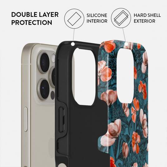 Vāciņš Burga iPhone 16 Pro Max No Rain No Flowers Tough