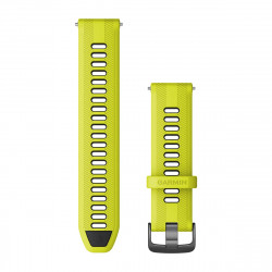 Forerunner Watch Bands (22 mm), Amp Yellow/Black with Slate Hardware