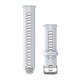 Forerunner Watch Bands (22 mm), Whitestone/Powder Grey with Silver Hardware