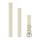Lily 2 Bands (14 mm), Coconut silicone, cream gold hardware