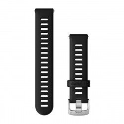 Quick Release Bands (18 mm), Black, silver hardware