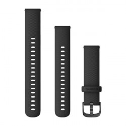 Quick Release Bands (18 mm), Black, slate hardware