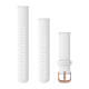 Quick Release Bands (18 mm), White, rose gold hardware