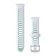 Quick Release Bands (18 mm), Whitestone/Tidal blue, silver hardware