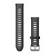 Quick Release Bands (20 mm), Black/Slate grey