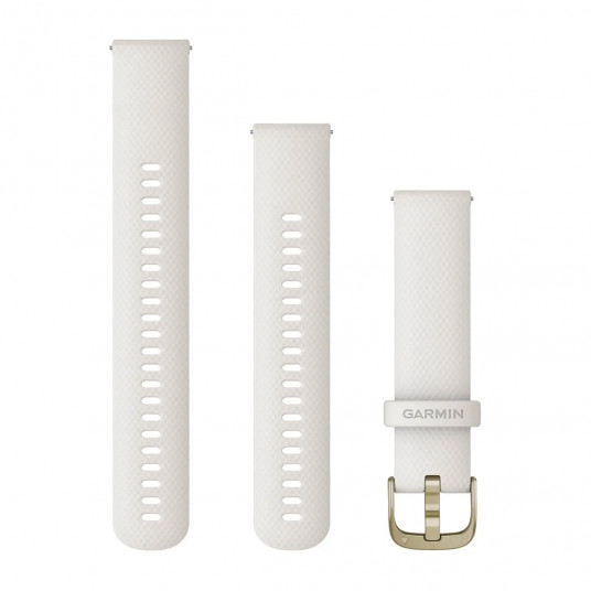 Quick Release Bands (20 mm), Ivory, cream gold hardware