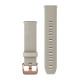 Quick Release Bands (20 mm), Light sand, rose gold hardware