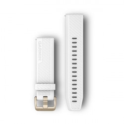 Quick Release Bands (20 mm), White, black hardware