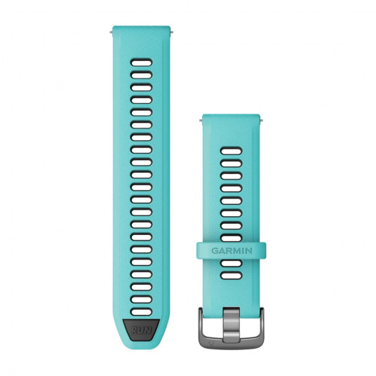 Quick Release Bands (22 mm), Aqua/Black, slate hardware