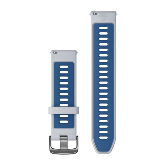 Quick Release Bands (22 mm), Whitestone/Tidal blue, slate hardware