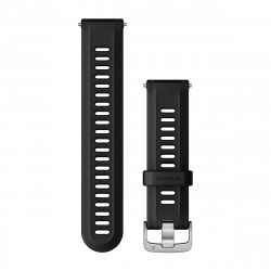 Watch Bands (Forerunner 955), Black with Silver Hardware