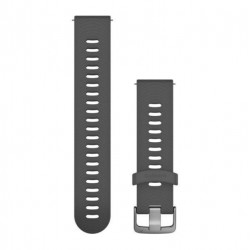 Quick Release Band, Slate Silicone Band with Stainless Steel Hardware
