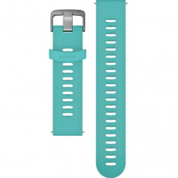 Quick Release Bands (20 mm), Aqua silicone band, stainless steel hardware