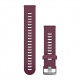 Quick Release Bands (20 mm), Berry silicone band, stainless steel hardware