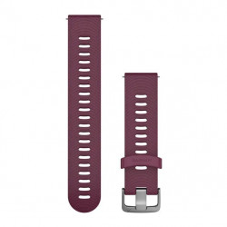 Quick Release Bands (20 mm), Berry silicone band, stainless steel hardware