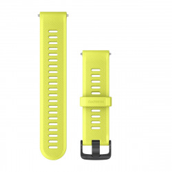 Watch Bands, Amp Yellow Silicone with Slate Hardware