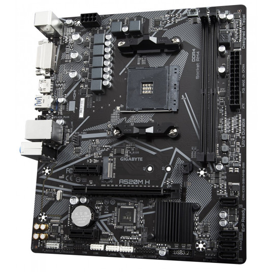GIGABYTE A520M H pamatplate AMD A520 AM4 micro ATX slots