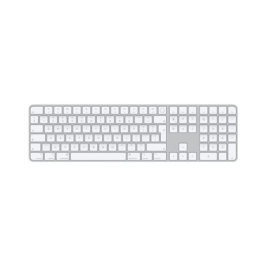Tastatūra Magic Keyboard with Touch ID and Numeric Keypad for Mac models with Apple silicon Russian White Keys MXK73RS/A