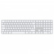 Tastatūra Magic Keyboard with Touch ID and Numeric Keypad for Mac models with Apple silicon Ukrainian White Keys MXK73UA/A