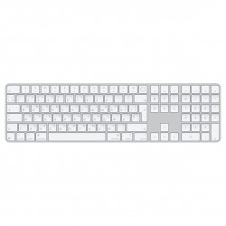 Tastatūra Magic Keyboard with Touch ID and Numeric Keypad for Mac models with Apple silicon Ukrainian White Keys MXK73UA/A