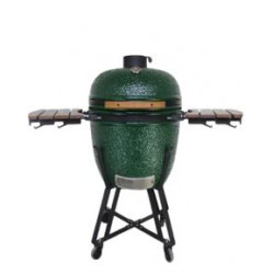 Dārza grils BigGrill Kamado 23.5" zaļš + pārsegs, pelnu tīrīšanas rīks, vistas turētājs, multi-sistēma, pelnu savākšanas rīks