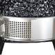 Grils Kamado BIGGRILL Medium 21" melns + pārsegs, pelnu tīrīšanas rīks, vistas turētājs, multi-sistēma, pelnu savākšanas rīks