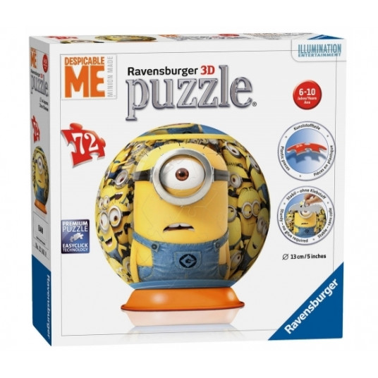 Ravensburger puzzle 3D Puzzle Ball: Nejaukie Minjoni
