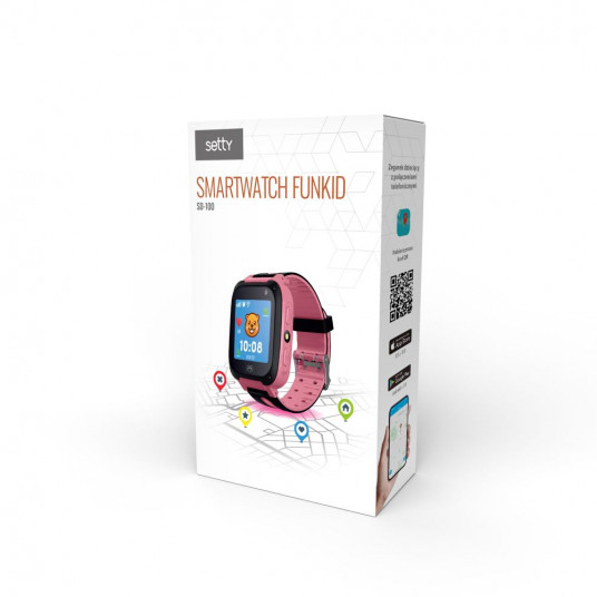 Viedpulkstenis Setty Funkid SD-100 Kids Pink