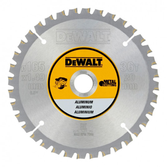 Zāģa asmens 165x20 DT1911 DEWALT