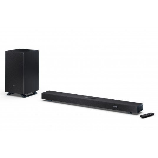 Sharp HT-SBW53121(BK) Q 3.1.2 Dolby Atmos/ DTS:X Soundbar with Wireless Subwoofer, Black | Sharp