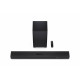Sharp HT-SBW53121(BK) Q 3.1.2 Dolby Atmos/ DTS:X Soundbar with Wireless Subwoofer, Black | Sharp