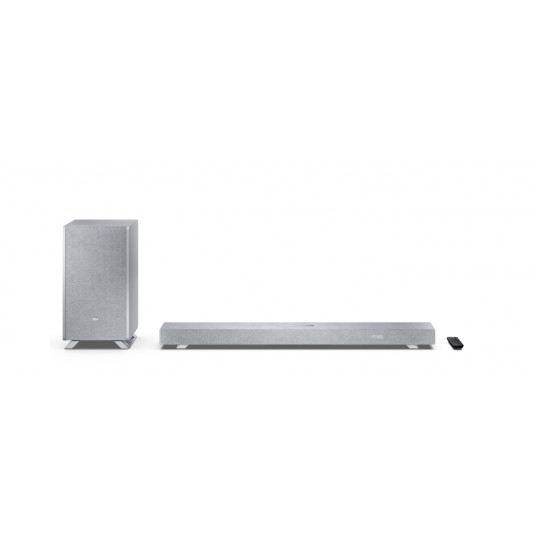 Sharp HT-SBW53121(SL) Q 3.1.2 Dolby Atmos/ DTS:X Soundbar with Wireless Subwoofer, Silver | Sharp