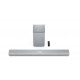 Sharp HT-SBW55121(SL) Q 5.1.2 Dolby Atmos/ DTS:X Soundbar with Wireless Subwoofer, Silver | Sharp