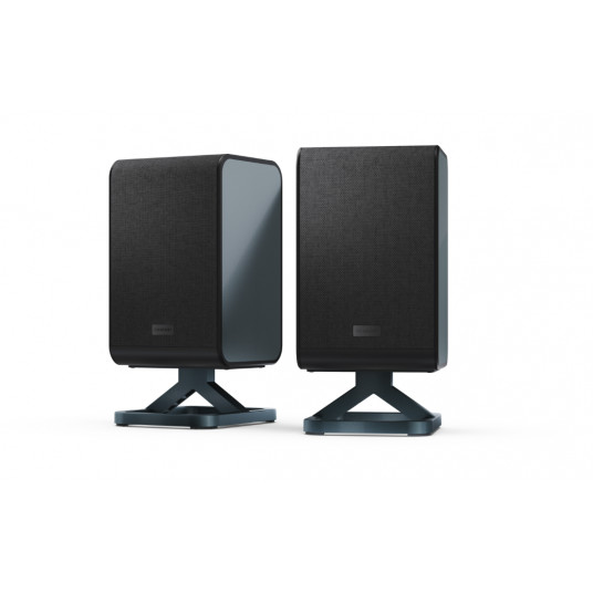 Sharp HT-SPR52021(BK) Q Soundbar 2.0.2 Wireless Rear Surround Speakers, Black | Sharp