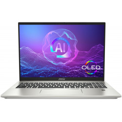 Klēpjdators MSI Prestige A16 AI+ A3HMG-050NL, 16 4K, AMD Ryzen AI 9, RAM 32GB, 1TB SSD, AMD Radeon 880M Graphics, Windows 11 Pro, Silver 9S7-159K32-050