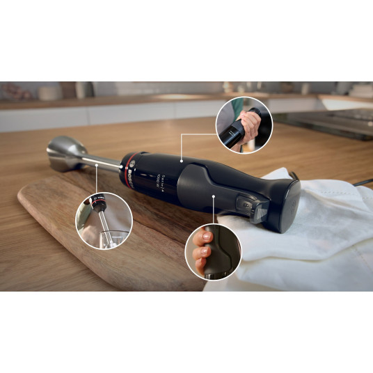 Bosch Serie 4 MSM4B610 blenderis 0,6 L Iegremdējamais mikseris 1000 W antracīts, melns