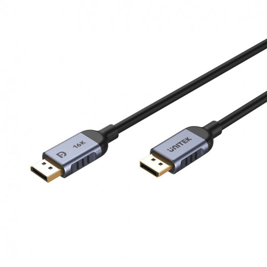 UNITEK C1626GY01-3M DisplayPort 2.1 kabelis Melns