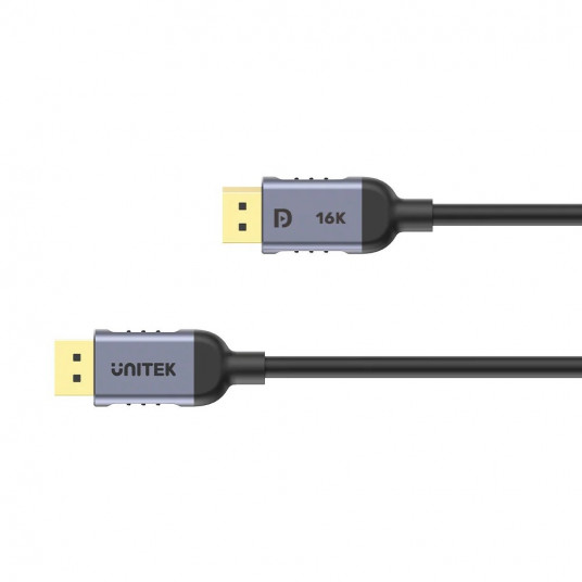 UNITEK C1626GY01-3M DisplayPort 2.1 kabelis Melns