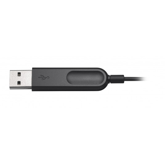 Logitech H340 USB datora austiņas brīvroku austiņas ar vadu un galvas lentu Birojs/zvana centrs USB A tipa melns