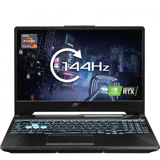 Asus TUF Gaming A15 15.6"; AMD Ryzen™ 5 4600H Mobile Processor (6C/12T, 8MB cache, up to 4.0 GHz max boost)|8GB DDR4 RAM|15,6 FHD 144Hz|512GB M.2 NVMe SSD|Wi-Fi 6(802.11ax) (Dual band) 2*2 + Bluetooth® 5.2 |Windows 11 |Atnaujintas/Renew